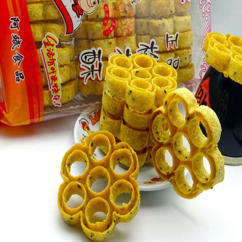 潮汕特产土碳梅花酥饼童年零食小吃炉窗土炭 儿时圆圈网红蜂窝煤
