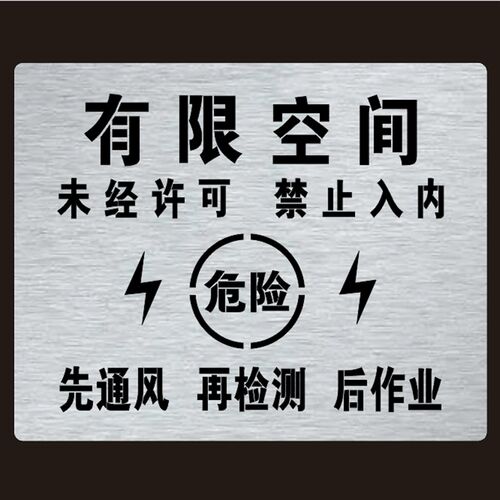 井盖喷字模板有限空间禁止入内先通风再检测后作业标识喷漆模具