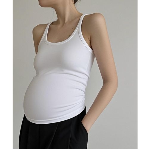 孕妇吊带打底衫夏季簿款罗纹棉C外穿背心胸垫上衣修身内搭打底