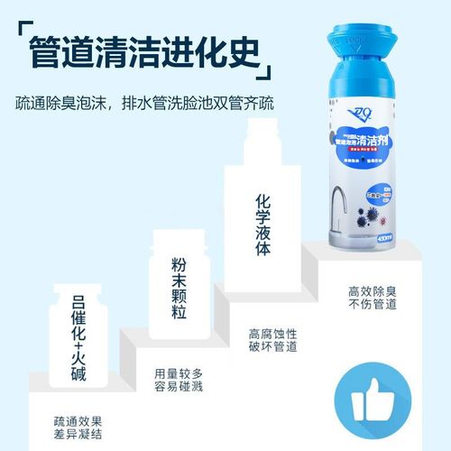 管道清洗泡泡疏通下水道除臭剂异味防堵除臭剂卫生间厨房去异味