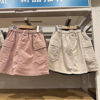 童装女童儿童工装迷你裙裤q休闲裤短裤短裙户外防走光25夏季47913