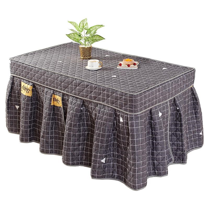 桌子电炉罩子新款电暖长方形茶几取暖桌布被加厚冬季烤火炉防水