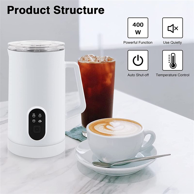 11奶泡机家用小型自动打泡器冷热打搅拌杯咖啡拉花电动奶泡壶