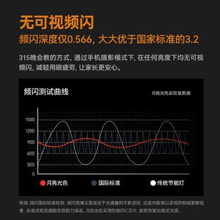极黑色吊灯具护眼办公区室无极调光现代长条椭圆智能