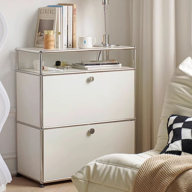 中古USM柜子不锈钢餐边柜客厅双层储物边柜简约现代模块组合斗柜