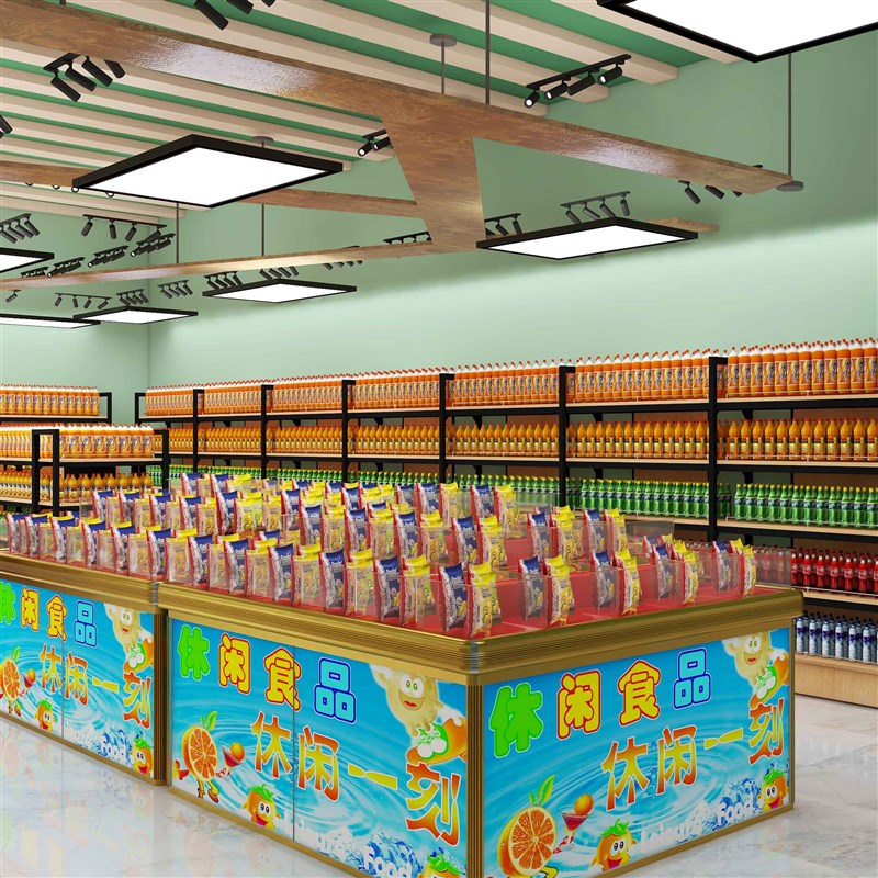 称货柜休闲食品展示架超市堆果冻糖果架零食小卖部货架