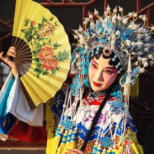 国粹京剧梅牡丹扇子古风戏曲绢布折扇寸寸9寸寸贵妃醉酒舞,居家日用,扇子,淘宝优惠券,粉丝福利购,淘宝优惠卷