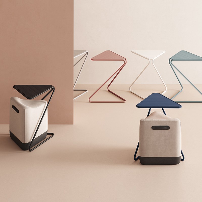 IFJE 家用沙发边几迷你阳台铁艺茶几小桌子现代边桌