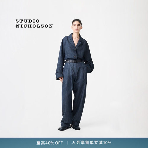 【奢享特惠】STUDIO NICHOLSON女士ACUNA前片双褶裤