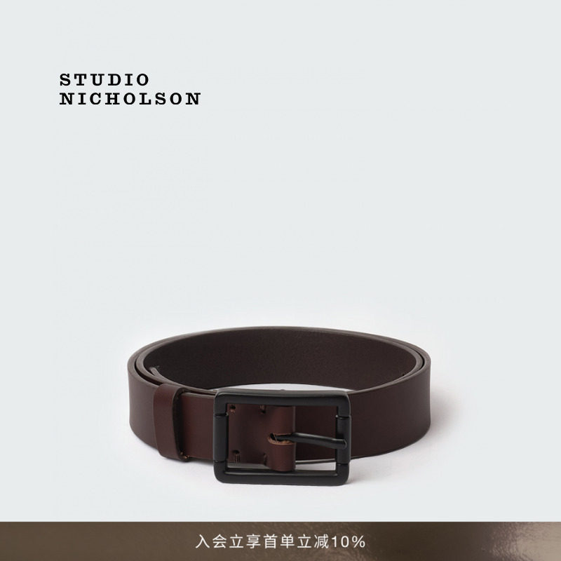 STUDIO NICHOLSON中性简约皮带腰带图片