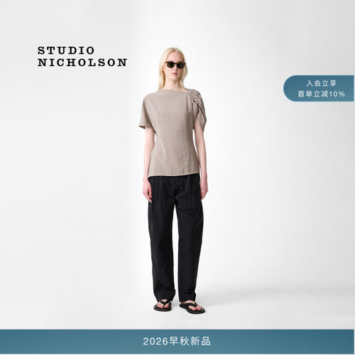 【夏日模块】STUDIO NICHOLSON女士CARPI垂坠肩型上衣