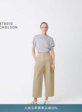 【经典款】STUDIO NICHOLSON女士PERFECT MARINE 短袖T恤正肩简约