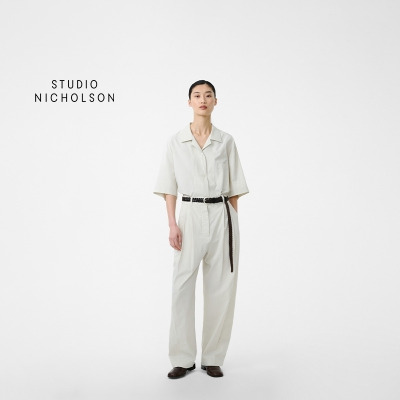 【春夏新品】STUDIO NICHOLSON女士DELOS口袋短袖衬衫