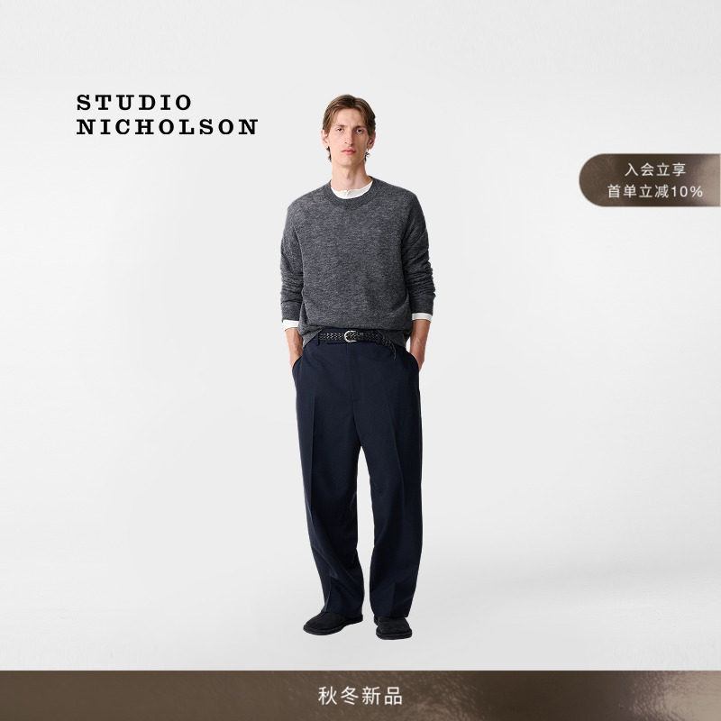 【秋冬新品】STUDIO NICHOLSON男女同款PICCO修身圆领针织衫图片