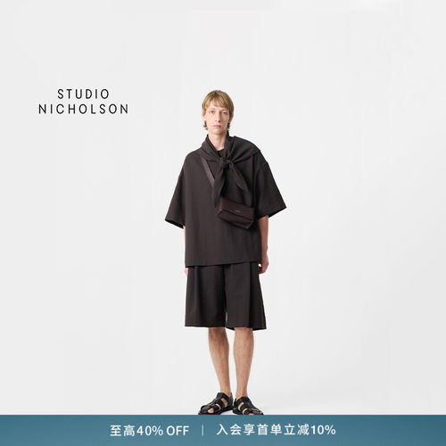 【奢享特惠】STUDIO NICHOLSON男士FOWLD短裤半身裤