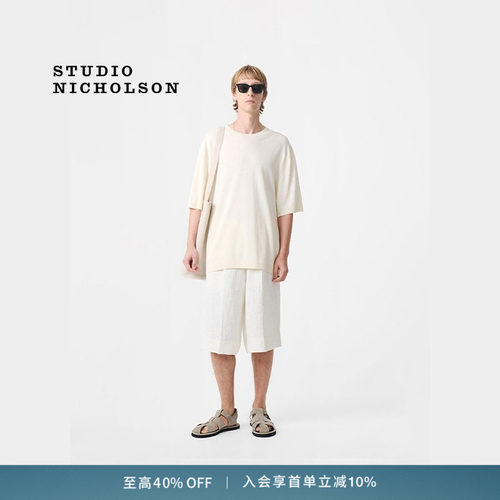 【奢享特惠】STUDIO NICHOLSON男士JOSHUA弹性腰身短裤