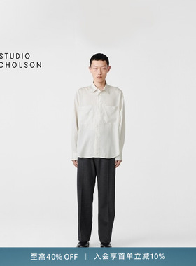 【奢享特惠】STUDIO NICHOLSON男士SALIN带口袋衬衫