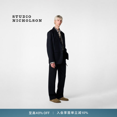【AARON LEVINE联名】STUDIO NICHOLSON SELBY男士羊毛裤子