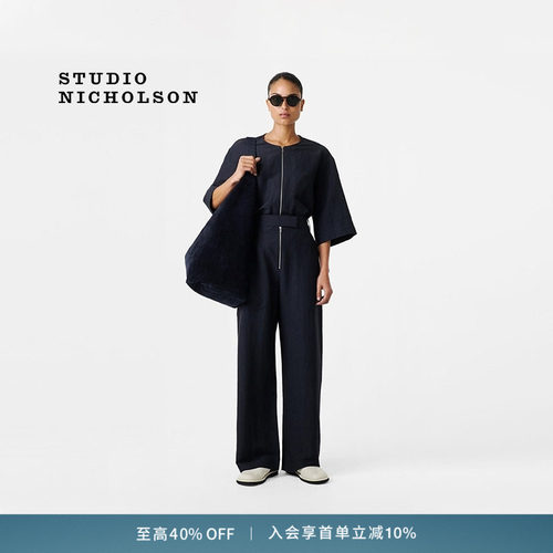 【奢享特惠】STUDIO NICHOLSON女士TUTTLE拉链短袖衬衫