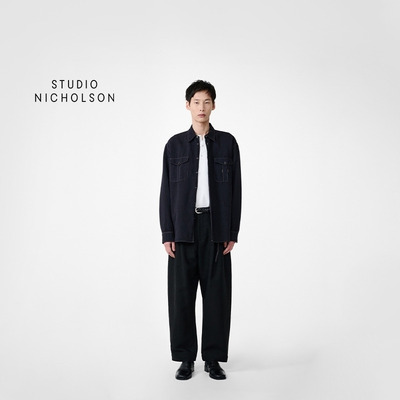 【春夏新品】STUDIO NICHOLSON男女同款LOURO工装口袋衬衫