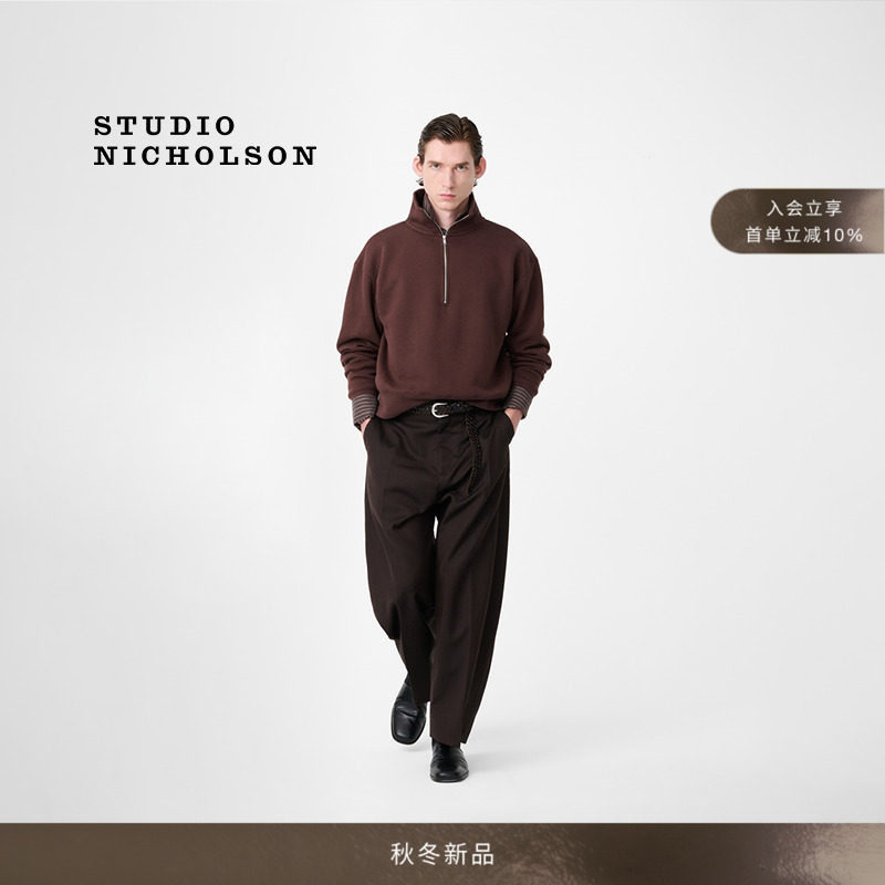 【秋冬新品】STUDIO NICHOLSON男女同款THALEN棉质抓绒卫衣图片