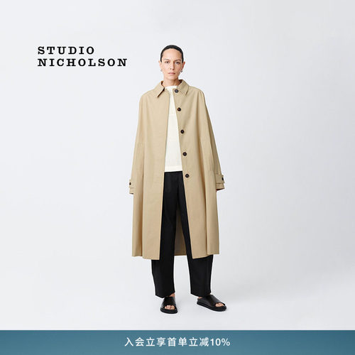 【经典甄选】STUDIO NICHOLSON女士HOLIN长款风衣外套