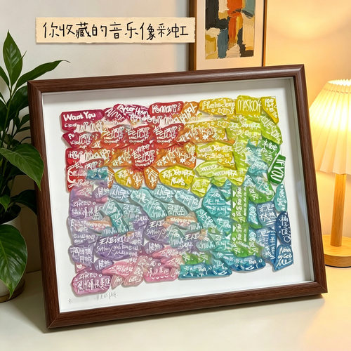 毕业手工海玻璃定制相框