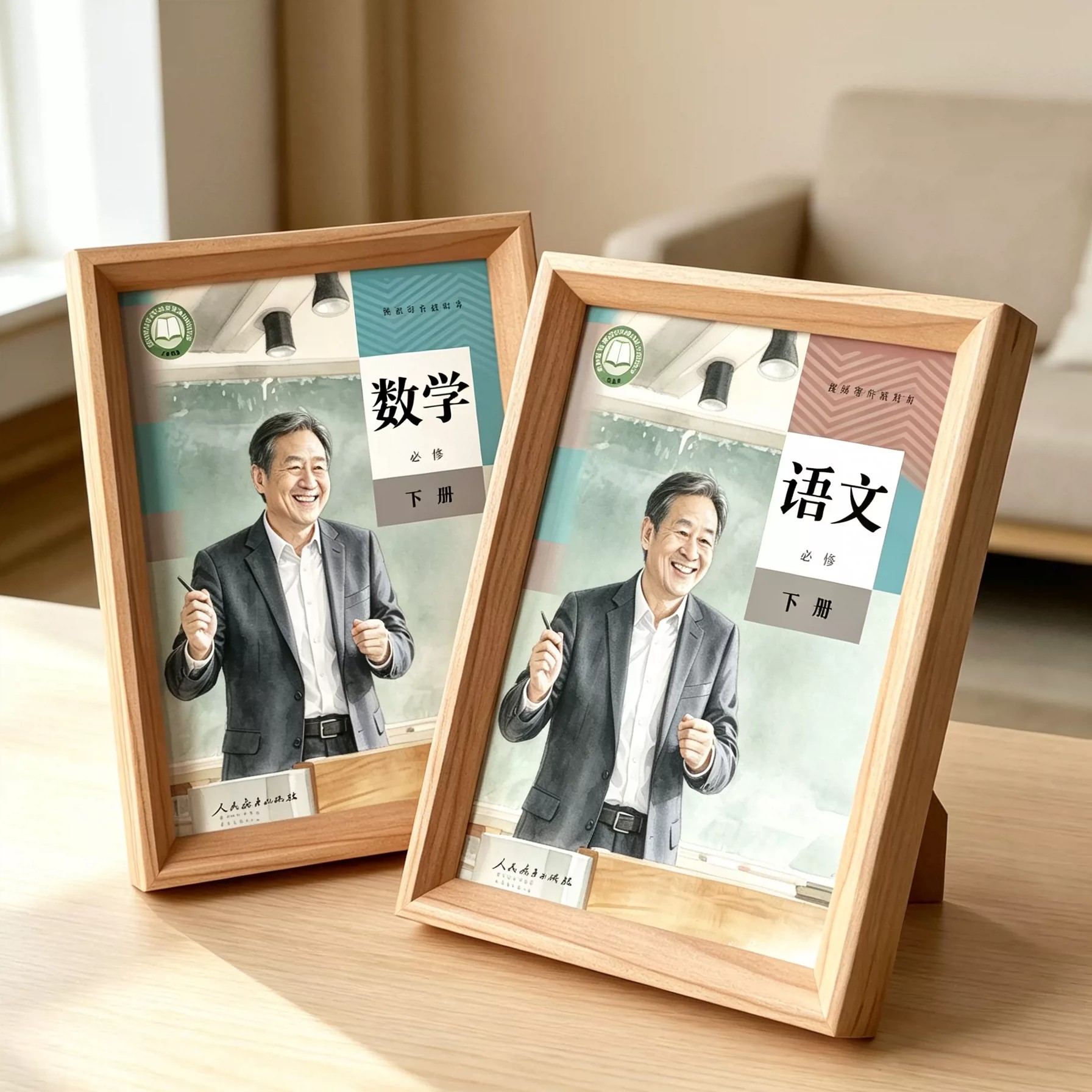教师节贺卡DIY书法相框定制