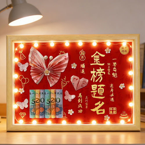 金榜题名新中式蝴蝶相框灯串