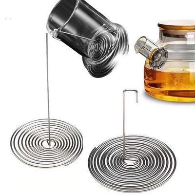 茶壶嘴弹簧不锈钢过滤网茶具配件玻璃养生水壶泡煮内置茶叶滤网器