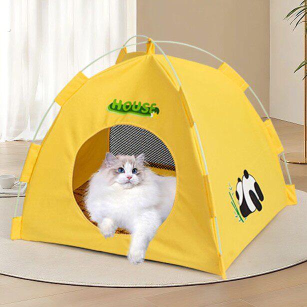 猫咪帐篷四季通用宠物帐篷可拆洗狗狗宠物窝夏季透气可折叠猫房子