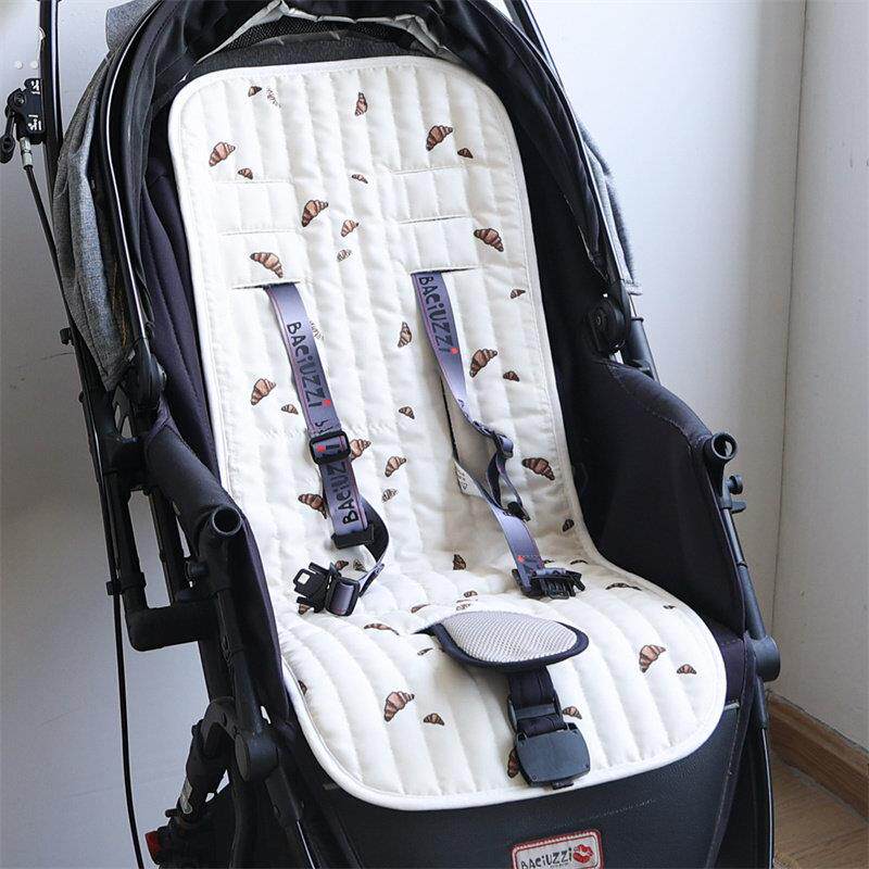 婴儿车坐垫四季通用薄宝宝小推车凉感棉垫餐椅坐垫护脊靠背躺垫