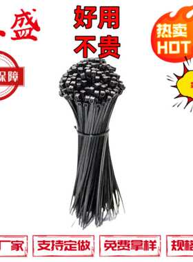 T50R黑色尼龙线束束扎扎带规格4.6*200耐高温调节灵活不易断裂