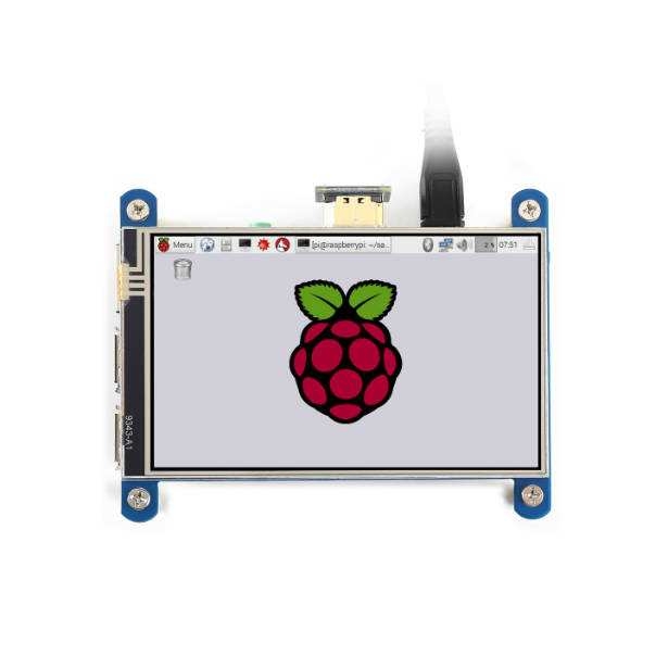 树莓派4/3代B+ Zero 4寸HDMI电阻触摸屏 LCD显示屏 IPS屏