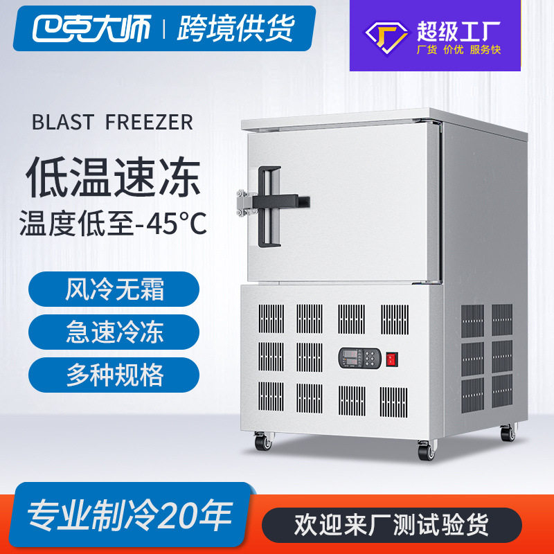 巴克大师商用大型速冻柜食品包子海参速冻机榴莲急冻柜冷冻柜