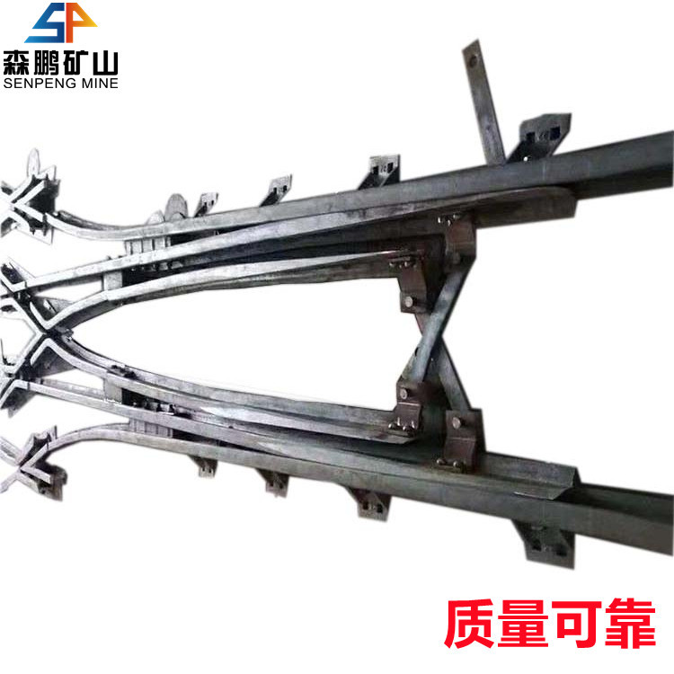 ZDK622-3-9单开道岔 22公斤轨专用道岔 森鹏矿山隧道用单开道岔