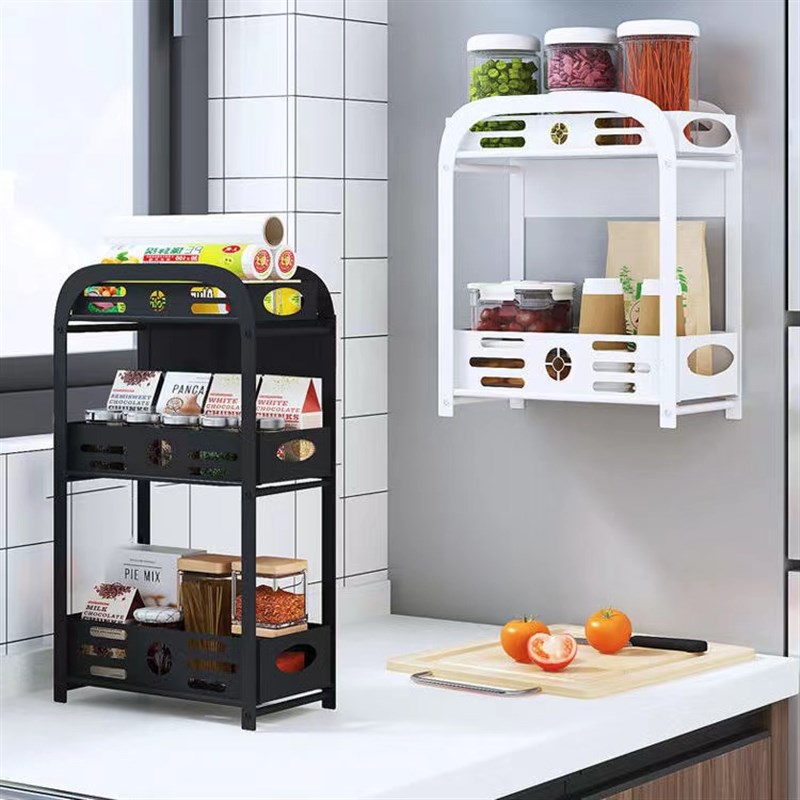 窄小型磁吸冰箱置物架侧收纳抽拉式篮夹缝隙储物架磁铁强吸力多层