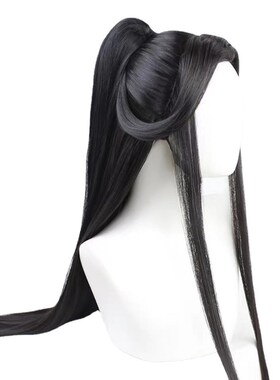 男用古装汉服cos假发古装汉服楚晚宁谢怜古风万用造型自然黑假毛