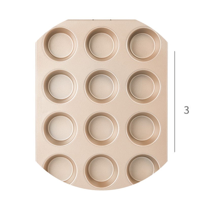 法焙客6/12连24连马芬蛋糕模具 不粘烤盘烤箱用麦芬纸杯纸托烘焙