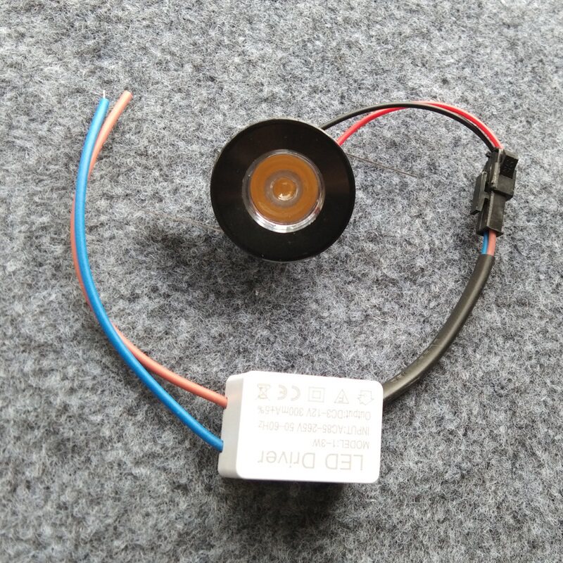 超薄led迷你小射灯1W3瓦开孔2.5cm2.8公分嵌入式酒柜展示柜牛眼灯