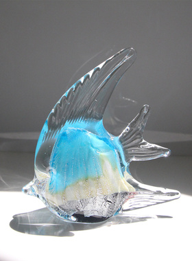 手工艺品琉璃燕鱼海洋馆纪念品动物摆件鱼缸布景家居玄关装饰礼物