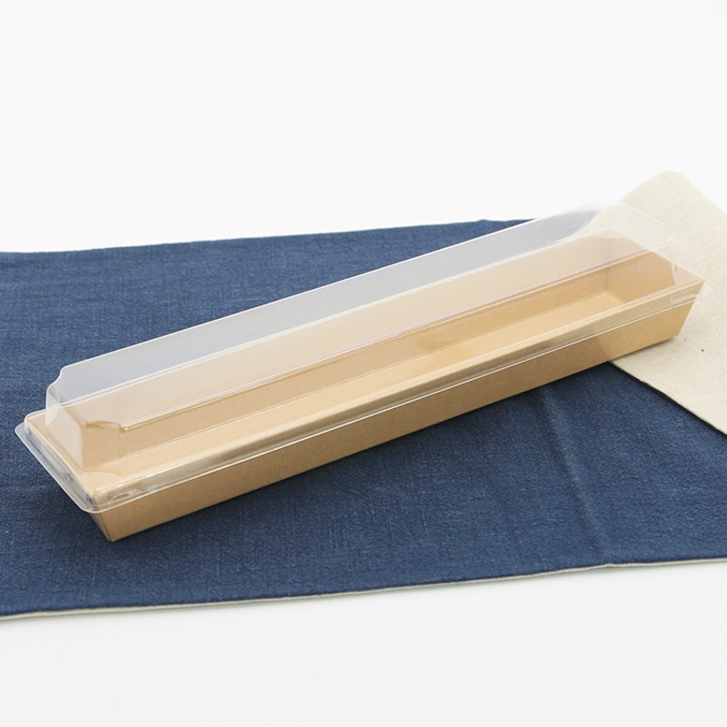 烘焙纸塑盒 面包西点热狗泡芙蛋糕盒 长方形加长款透明塑料包装盒