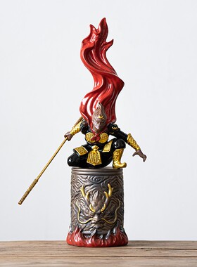 齐天大圣孙悟空鱼缸造景沉水摆件斗战胜佛家居客厅酒柜装饰品玄关