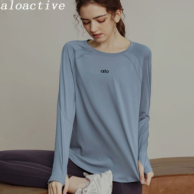 ALOActive瑜伽服女圆领长袖速干