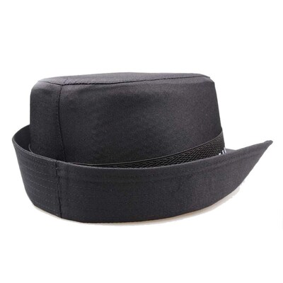 新式保安大檐帽男款保安大盖帽物业保安服配饰女士卷檐帽保安帽子