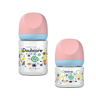 加倍爱初生婴儿新生儿高硼硅玻璃奶瓶防胀气宝宝宽口径果汁小奶瓶