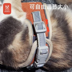 猫咪牵引绳防挣脱外出遛猫绳遛猫链子宠物胸背带狗绳子防爆冲