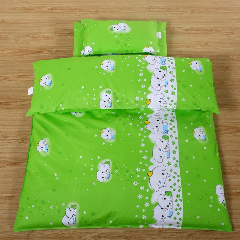 纯棉幼儿园被子三件套被褥六件套儿童入园午睡床上用品套件棉被套