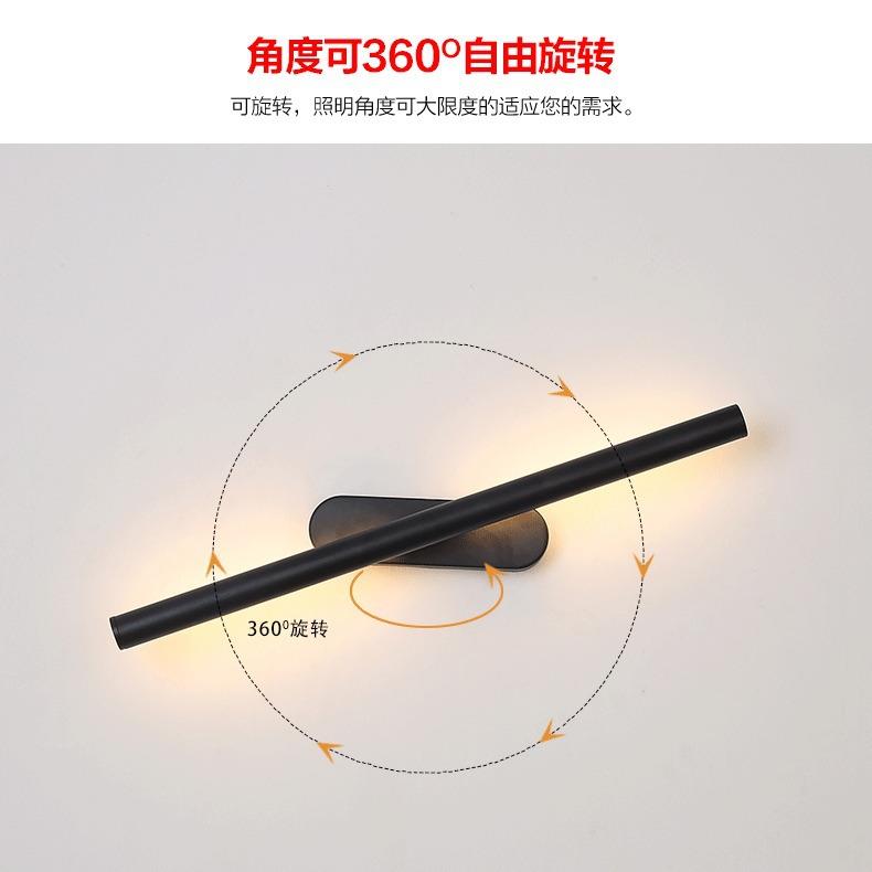 LED镜前灯 卫生间浴室书房卧室镜画灯欧式可320°旋转创意镜前灯