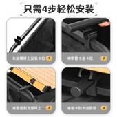 户外露营小推车摆摊专用手推车大号后开门可折叠野营夜市便携推车